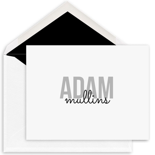 Bold Names Folded Note Cards
